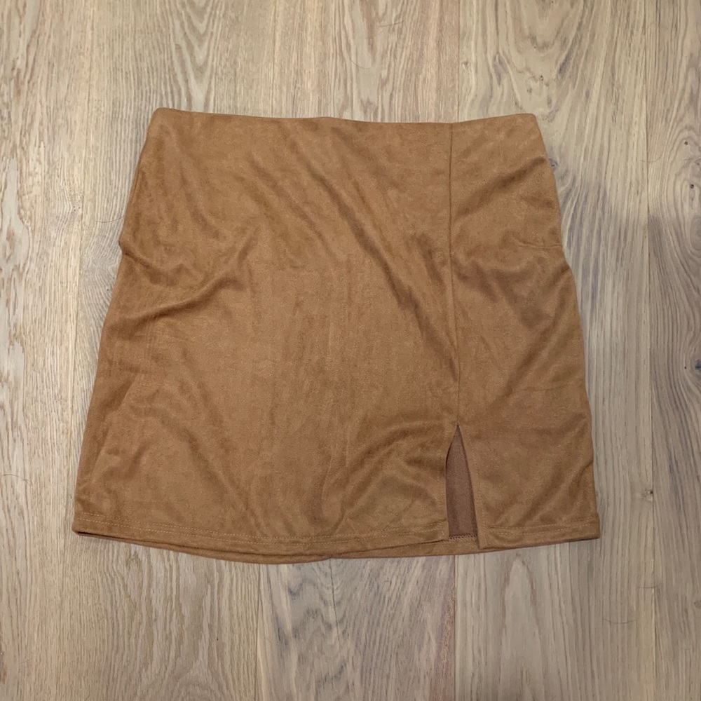 SHEIN Suede Mini Skirt